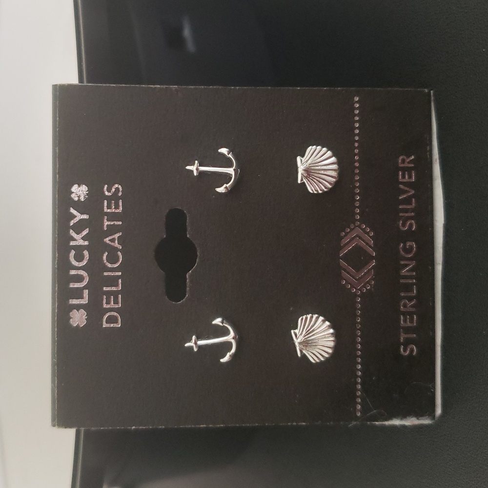 Lucky Delicates Sterling Silver Earrings *nwot*